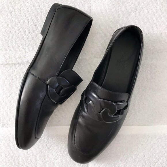 Hermes Black Leather Loafer - Picture 1 of 7